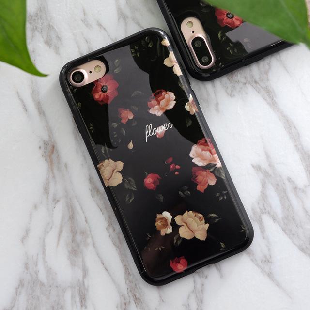 Marble stone Phone Case for iphone - Flower Granite Scrub Marble Stone image Painted Silicone Phone Case - Flickdeal.co.nz