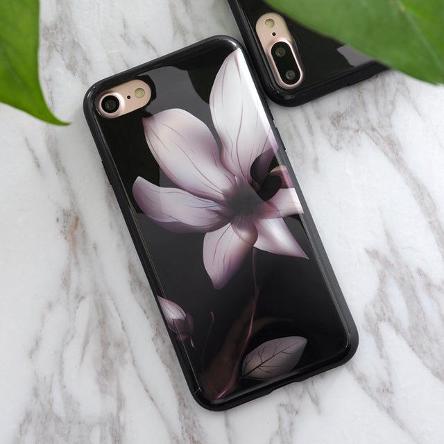 Marble stone Phone Case for iphone - Flower Granite Scrub Marble Stone image Painted Silicone Phone Case - Flickdeal.co.nz
