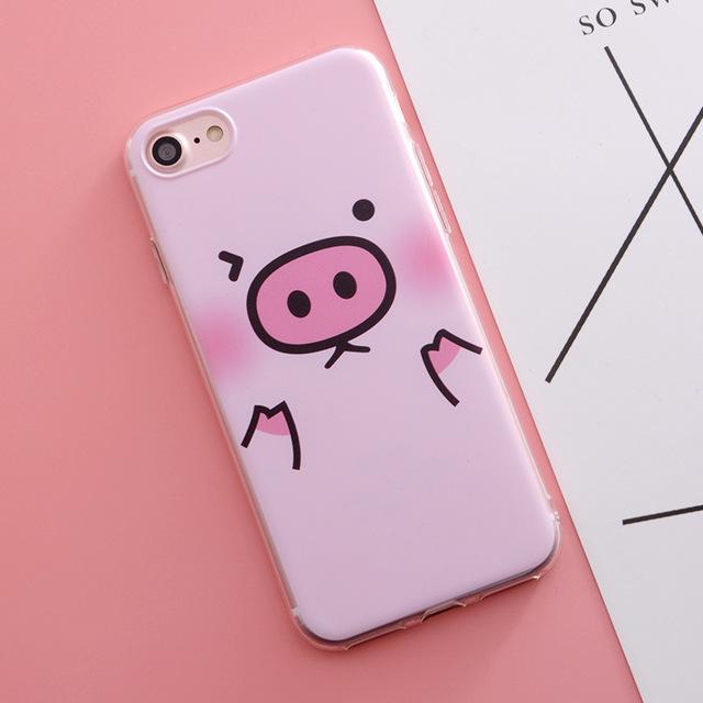 Case For iphone 7 7plus 6 6s 6plus 5 5s Fruit Flower Plants Cactus Pattern Silicone Phone Case - Flickdeal.co.nz