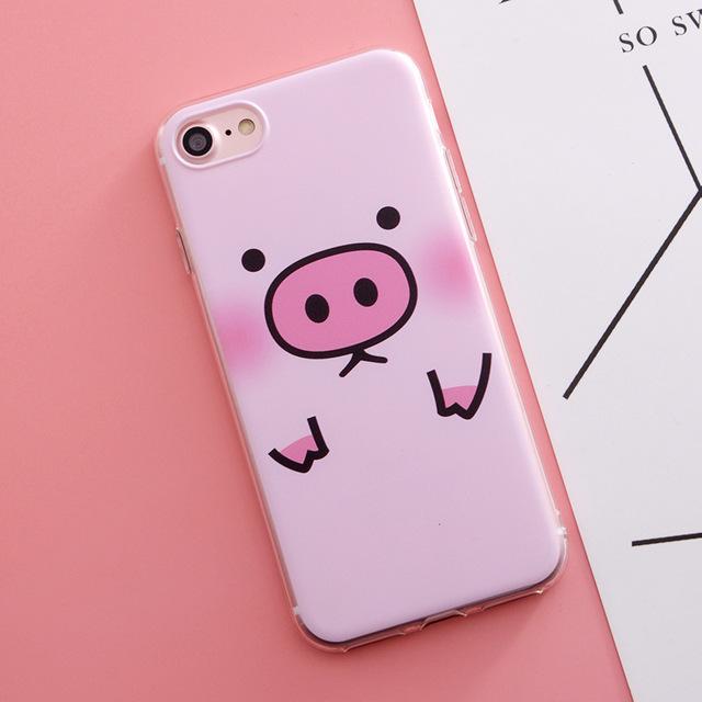 Case For iphone 7 7plus 6 6s 6plus 5 5s Fruit Flower Plants Cactus Pattern Silicone Phone Case - Flickdeal.co.nz