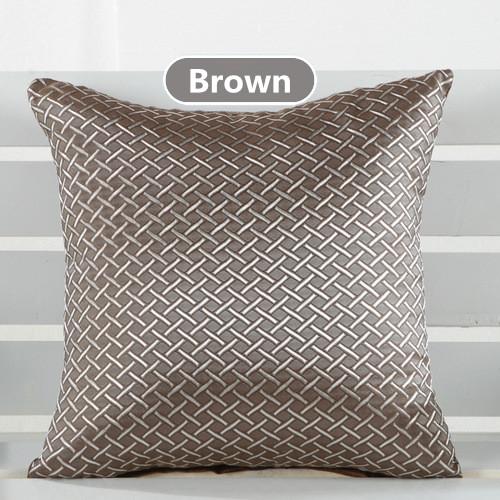 Solid Color 43*43cm Cushion Cover black brown Red Beige Grey - Flickdeal.co.nz