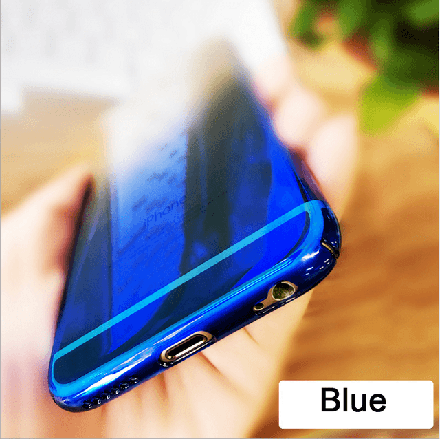 Gradient Color Phone Case For iPhone 7 6 6s 5 5s Plus Ultra Slim Hard Phone Cover - Flickdeal.co.nz