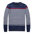 Mens Slim Fit Striped Sweaters  O-Neck Pullover Knitted Men's Clothing - PO105 - Flickdeal.co.nz