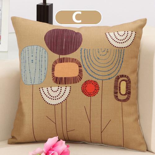 Cushion Covers - Flower Pattern Cushion Cover 40107 - Flickdeal.co.nz