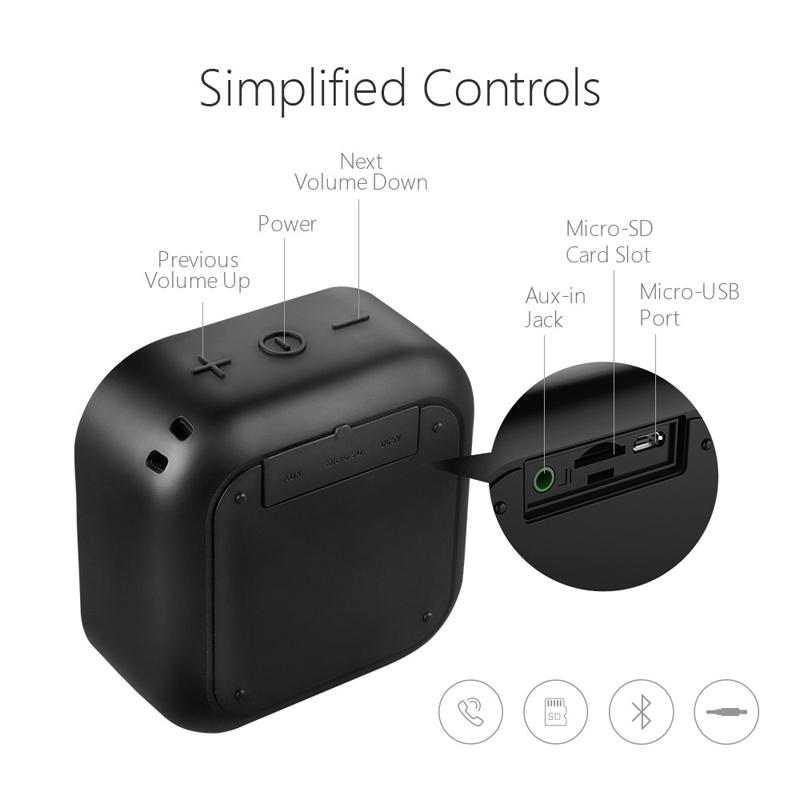 Wireless Bluetooth Speaker Waterproof Mini Portable Stereo music Outdoor Hands free Speaker - Flickdeal.co.nz