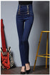 Womens High Waist Elastic Skinny Denim Long Pencil Pants WP64