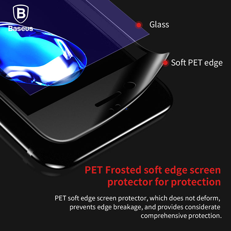 Premium Screen Protector Tempered Glass For iPhone 8 7 Plus 3D Frosted Soft Protection Full Cover Glass Film For iPhone8 - Flickdeal.co.nz