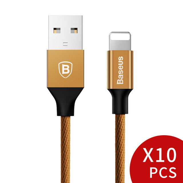 10pcs/lot USB Cable For iPhone 7 6 6s Plus 5 5s SE iPad Fast Data Sync Charging Charger Mobile Phone Cables - Flickdeal.co.nz