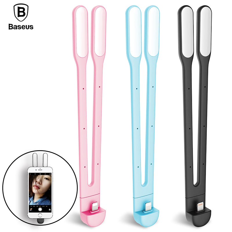 Portable Selfie Light Flash For iPhone X 8 7 6 6s 5 5s se iPad Double LED Lamp Camera Phone Led Flash Photography Light - Flickdeal.co.nz