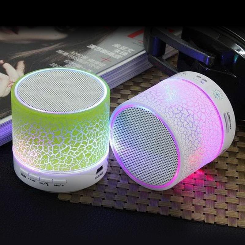 LED Bluetooth Speaker Mini Wireless Speaker Support TF Card FM Radio - Flickdeal.co.nz
