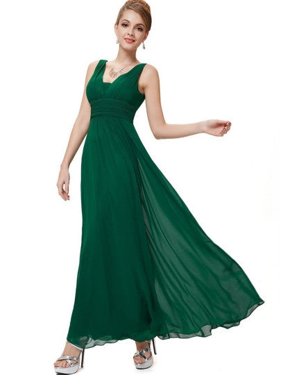 Backless Chiffon Women's Maxi Dress ER543 - Flickdeal.co.nz