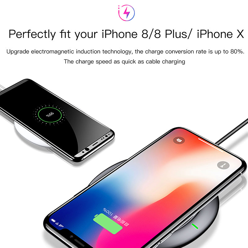 Fast Wireless Charger Pad Pad For iPhone X 8 Plus Samsung Galaxy Note 8 S8 S7 S6 Edge Wirless Charger - Flickdeal.co.nz