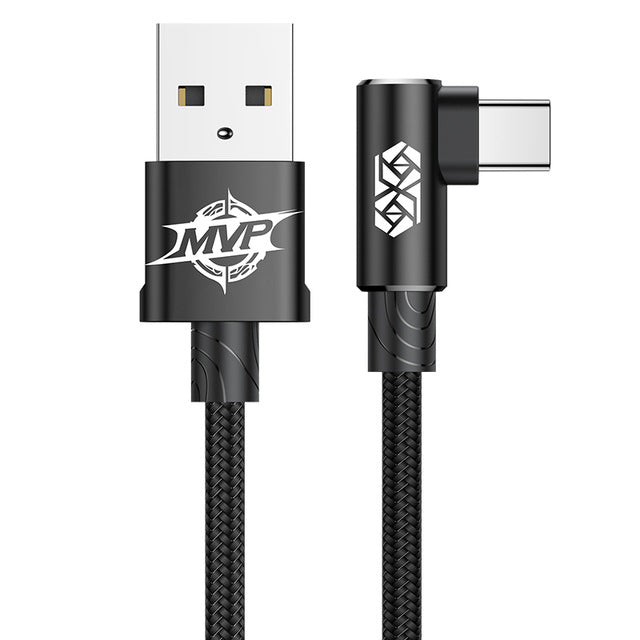 MVP Elbow USB Type C Cable 2A USB C Charger Fast Data sync Charging Type-c Cable For Samsung Note 8 S8 Oneplus 3 2 USB-C - Flickdeal.co.nz