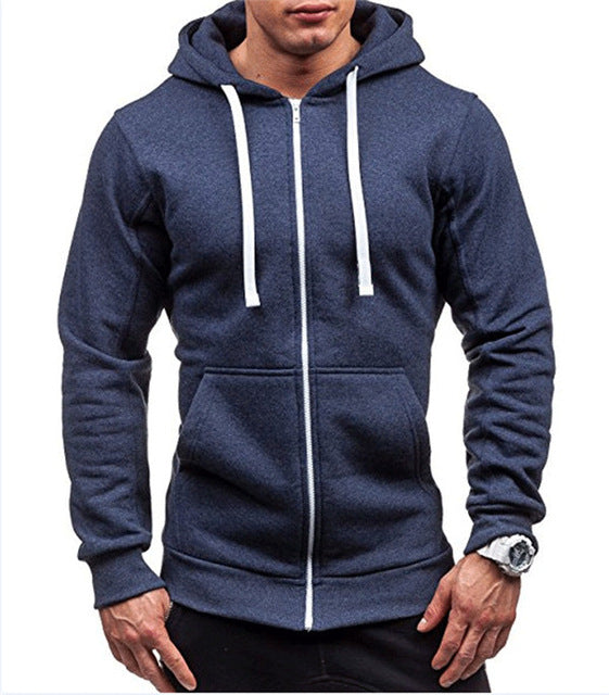 New Fashion Hooded Sweatshirts Fleece Hoodies with Zipper - Flickdeal.co.nz