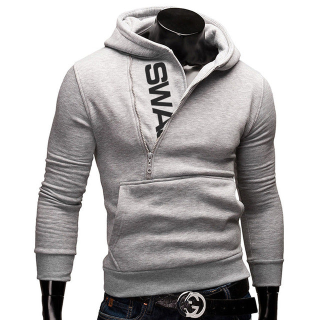 New Fashion Zipper Hoodies for Men Slim Pullover Tracksuit for Men - Flickdeal.co.nz