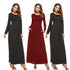 Women Dress Pocket O Neck Long Sleeve Dress Evening Party Long Dress AR45 - Flickdeal.co.nz