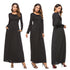 Women Dress Pocket O Neck Long Sleeve Dress Evening Party Long Dress AR45 - Flickdeal.co.nz
