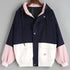 Women Long Sleeve Corduroy Patchwork Oversize Jacket Windbreaker Coat Overcoat - Flickdeal.co.nz