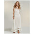White Cotton Peplum Dress -AYU87 - Flickdeal.co.nz