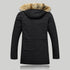 Unisex Women Men Outdoor Fur Wool Fieece Warm Winter Long Hood Coat Jacket - Flickdeal.co.nz