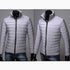 Boys Men Warm Stand Collar Slim Winter Zip Coat Outwear Jacket - Flickdeal.co.nz