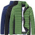 Men Cotton Stand Zipper Warm Winter Thick Coat Jacket A510 - Flickdeal.co.nz