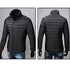 Men Cotton Stand Zipper Warm Winter Thick Coat Jacket A510 - Flickdeal.co.nz