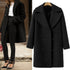 Women Fashion Loose Winter Warm Long Sleeve Button Woolen Jacket Coat-A76 - Flickdeal.co.nz
