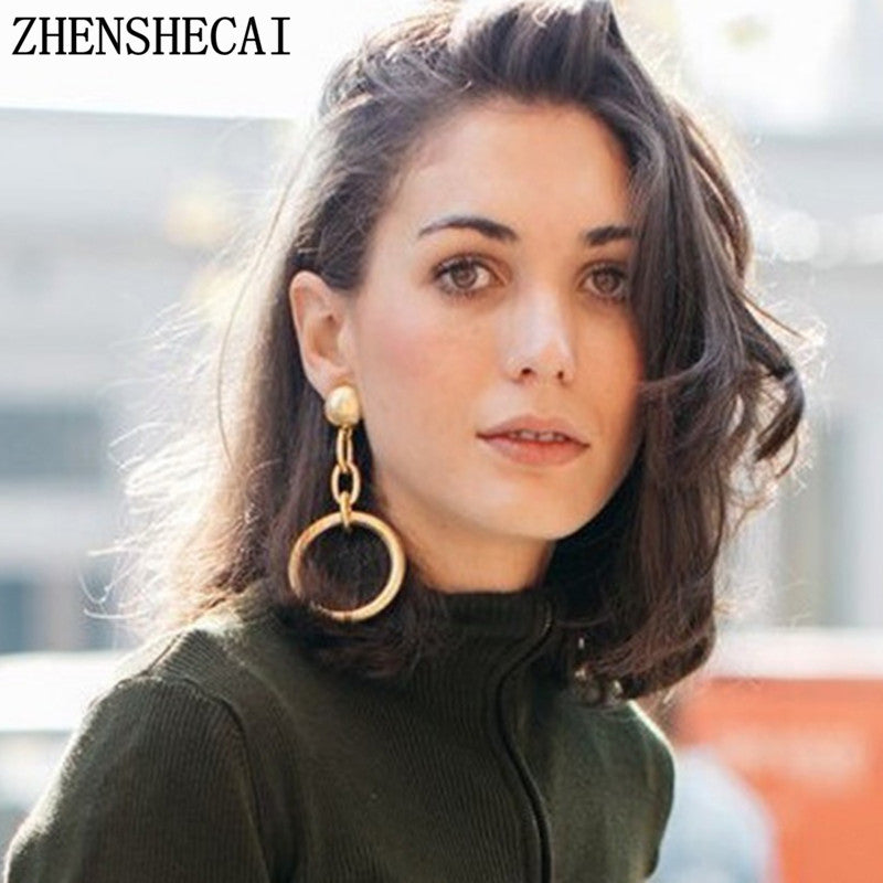 Fashion jewelry accessories hollow Circle design d earring best gift for lover's girl wholesale e0443