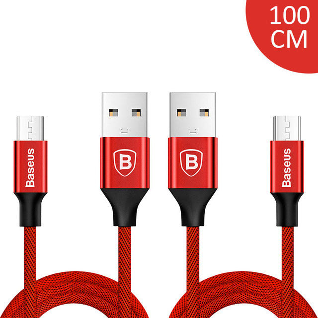 2pcs Micro USB Cable 2A Fast Data Sync Charging Microusb Charger For Samsung Xiaomi HTC Android Mobile Phone Cables - Flickdeal.co.nz