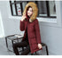 New Fashion hooded slim long cotton padded jacket for women GT67