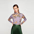 New Fashion Women top - half turtleneck long sleeved top RT609