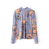 New Fashion Women top - half turtleneck long sleeved top RT609