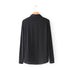 Europe and America autumn and winter handmade pearl embroidered long sleeved shirt 876h