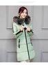 NEW FASHION jacket - big fur collar personality 5 letters long slim size thick jacket