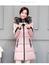 NEW FASHION jacket - big fur collar personality 5 letters long slim size thick jacket