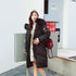 Winter women's coat girls long slim big fur coat padded down jacket -7865 - Flickdeal.co.nz