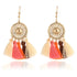 Vintage Crystal Earring Exquisite Handmade Many Colors Tassel Earring For Women Ethnic Fashion Party Jewelry