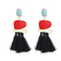 Vintage Crystal Earring Exquisite Handmade Many Colors Tassel Earring For Women Ethnic Fashion Party Jewelry