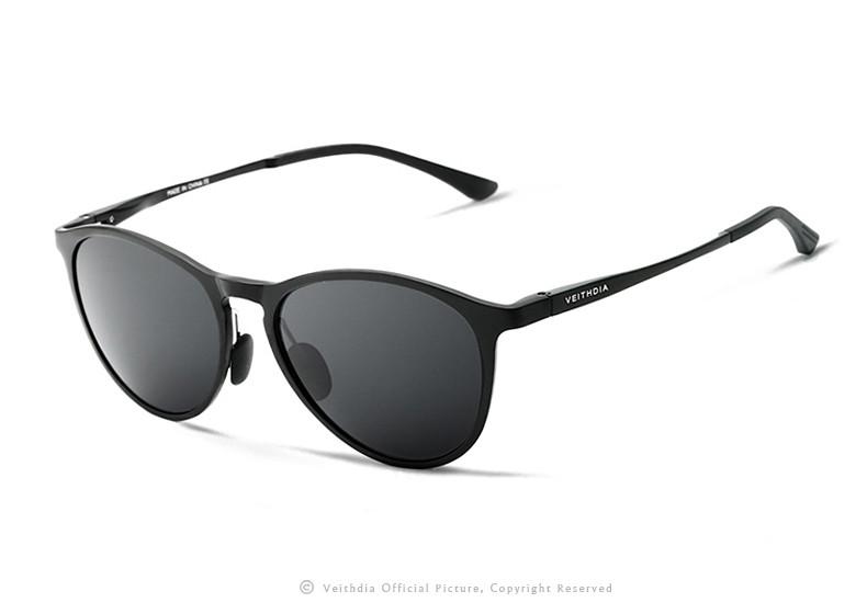 VEITHDIA Unisex Retro Aluminum Magnesium Brand Sunglasses Polarized Lens Vintage Eyewear Accessories Sun Glasses Men/Women 6625 - Flickdeal.co.nz