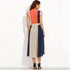 Midi Dress Short Sleeve Women Dress Bow Tie Waist Buttons - Flickdeal.co.nz